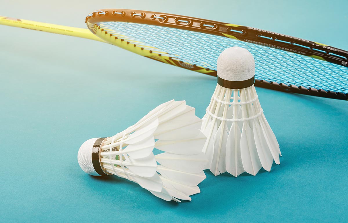 Badminton Ausleihe, Besaitung, 